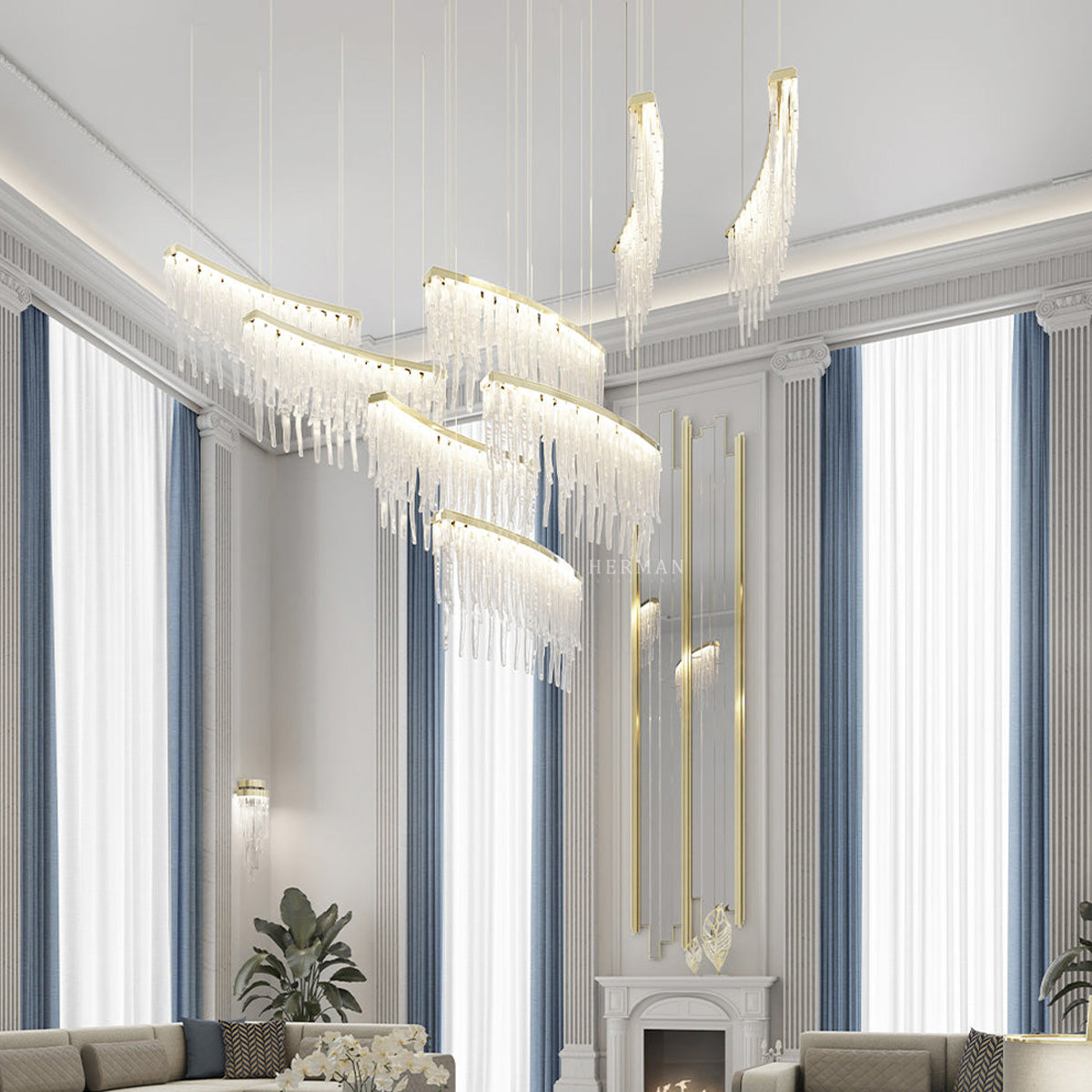 Babel II 13 Light Crystal Modern Chandelier