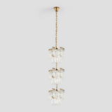 Twin Palms Crystal Round Multi-Tier Chandelier