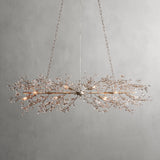 Crystal Flowers Fiore Linear Chandelier