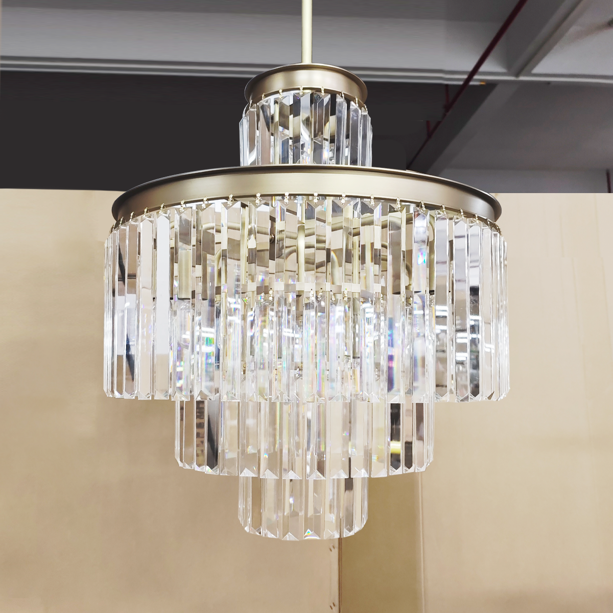 Art Leyland Crystal Round Chandelier 11 Light