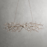 Crystal Flowers Fiore Linear Chandelier