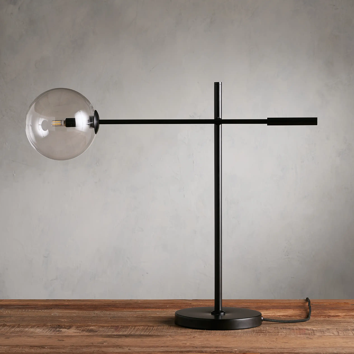 Moder Apollo Glass Ball Task Table Lamp