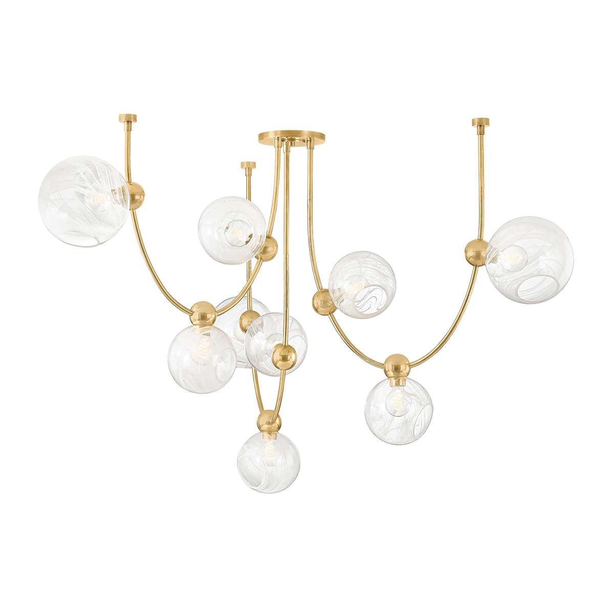 Art Spherical Glass Astraia Chandelier