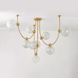 Art Spherical Glass Astraia Chandelier