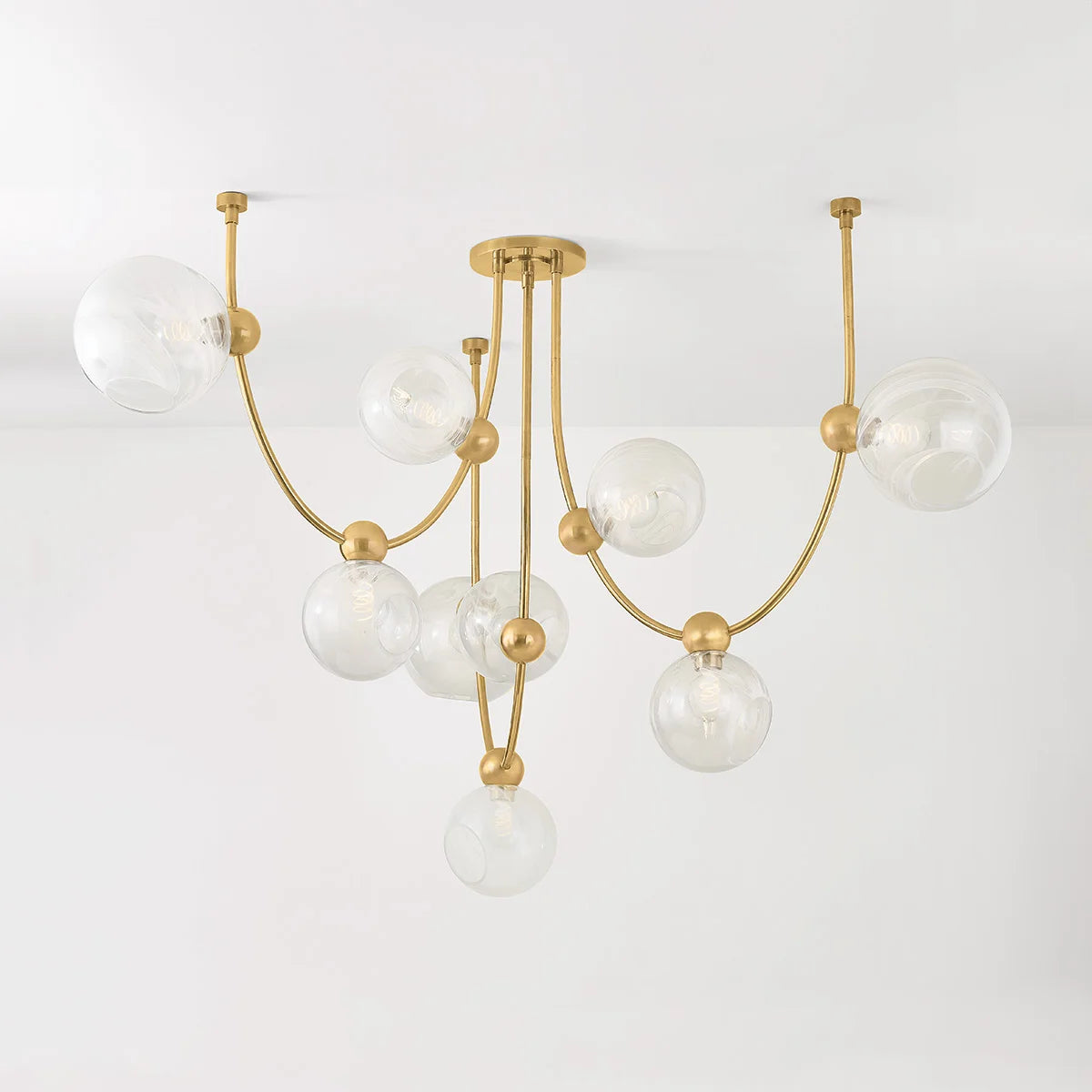 Art Spherical Glass Astraia Chandelier