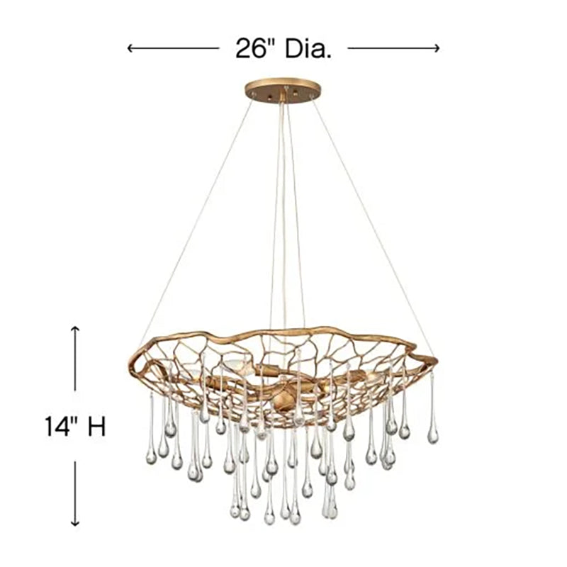 Art Drops Glass Laguna Chandelier