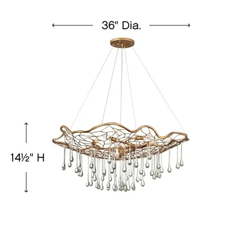 Art Drops Glass Laguna Chandelier