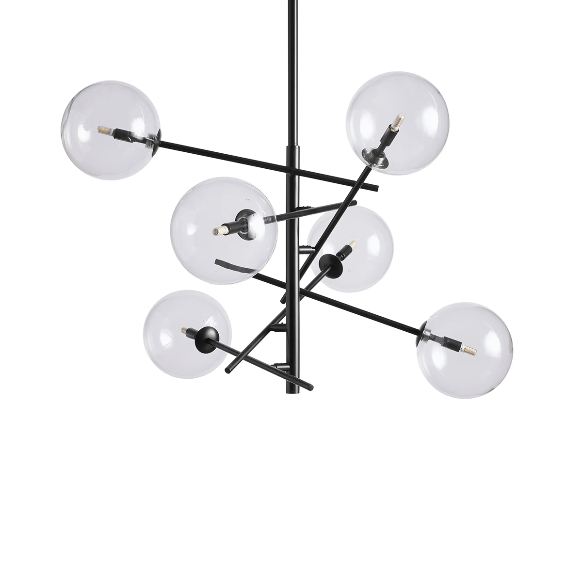 Moder Apollo Glass Ball Chandelier