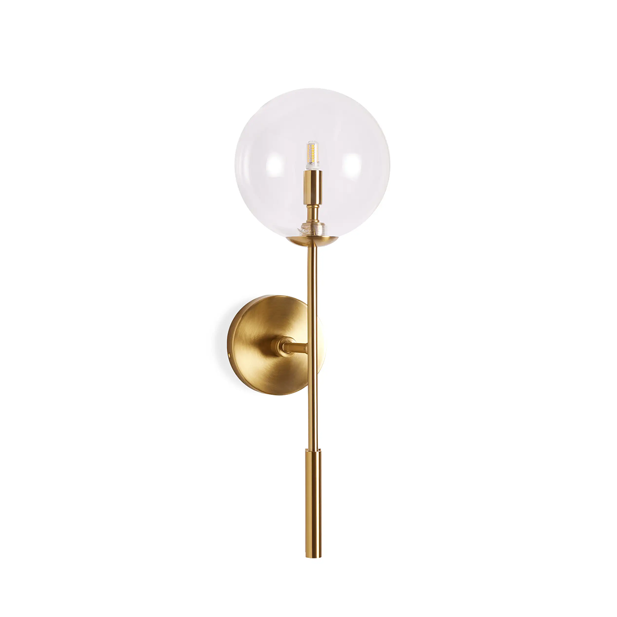 Moder Apollo Glass Ball Wall Sconce