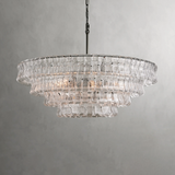 Art Glass Ghiaccio Round Chandelier 50"