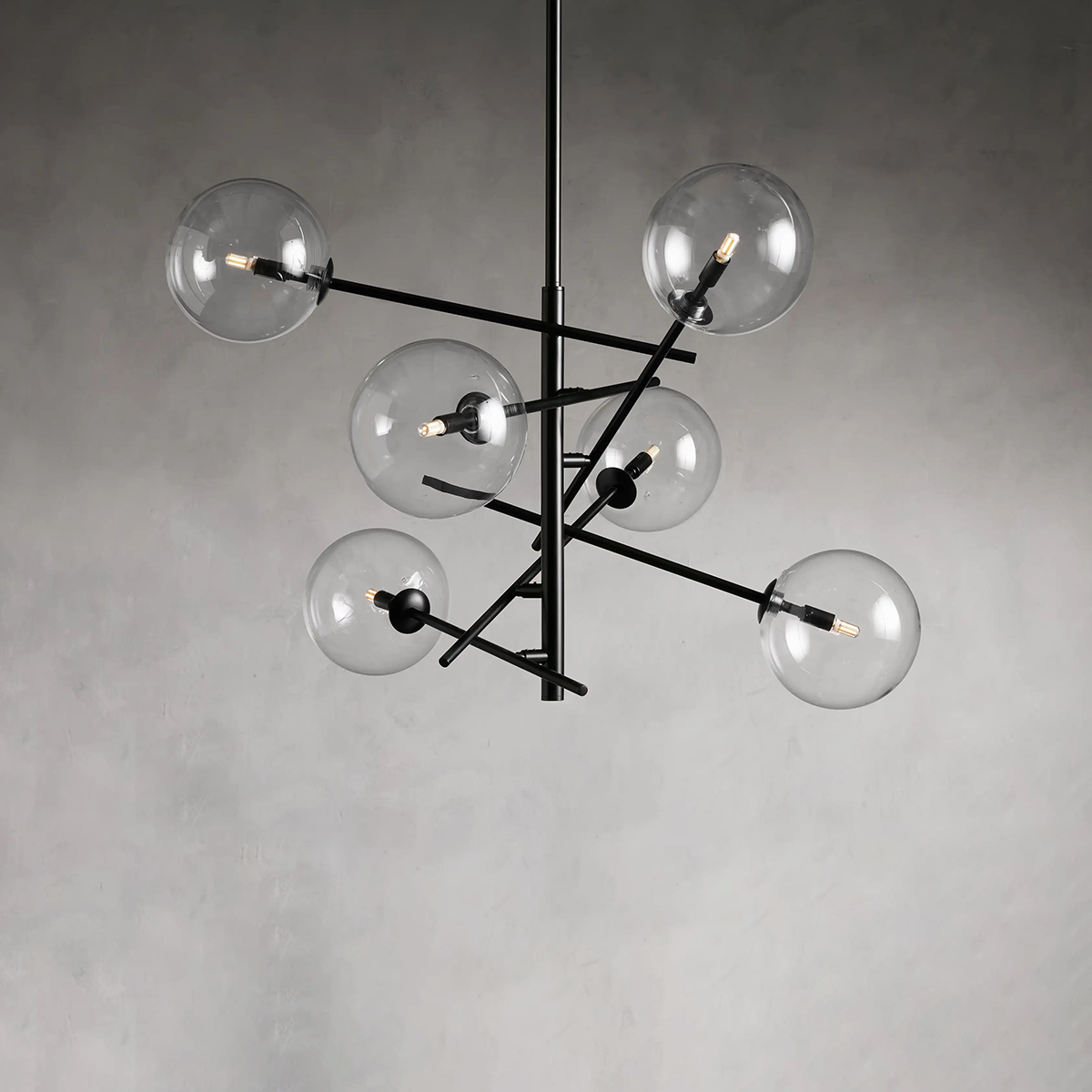 Moder Apollo Glass Ball Chandelier