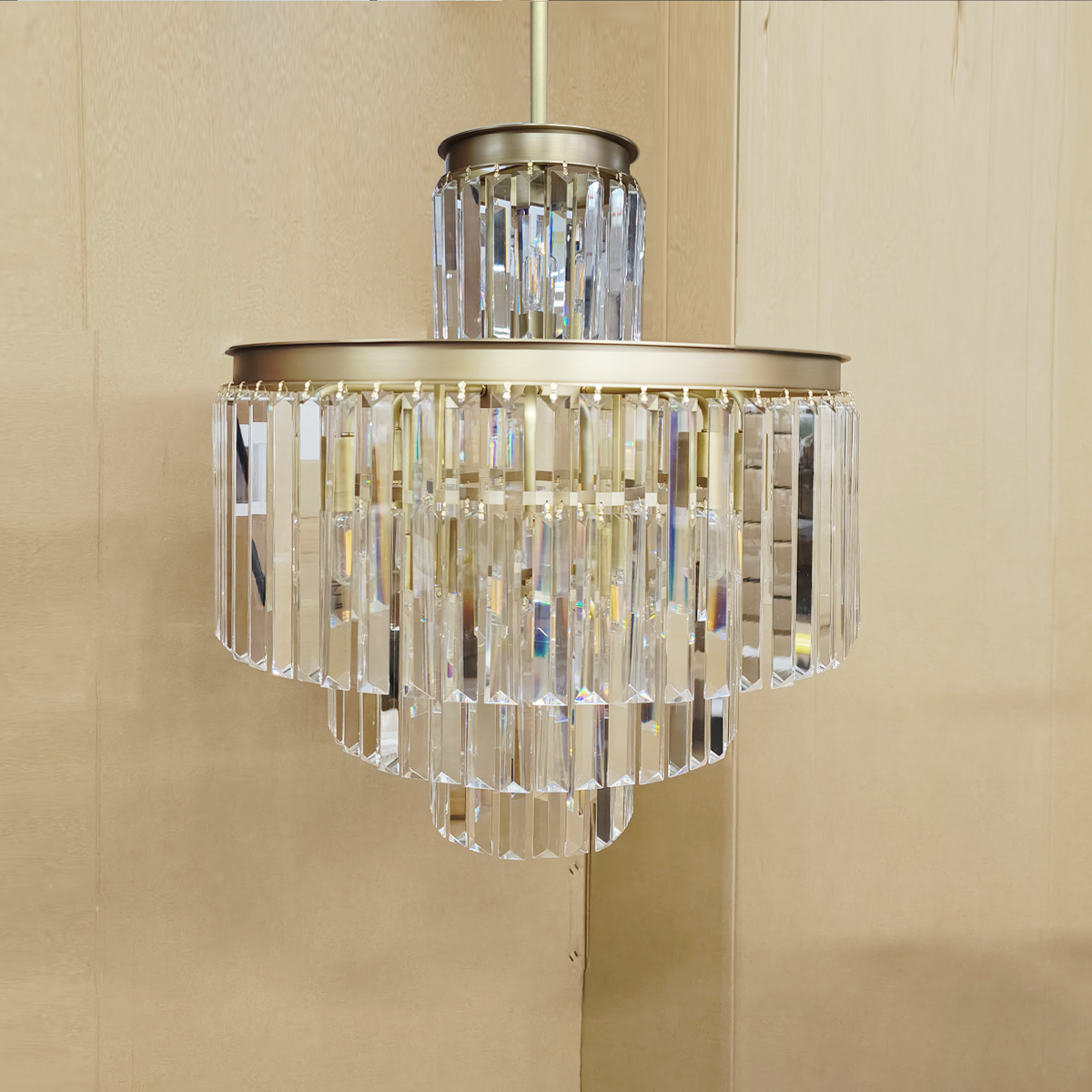 Art Leyland Crystal Round Chandelier 11 Light