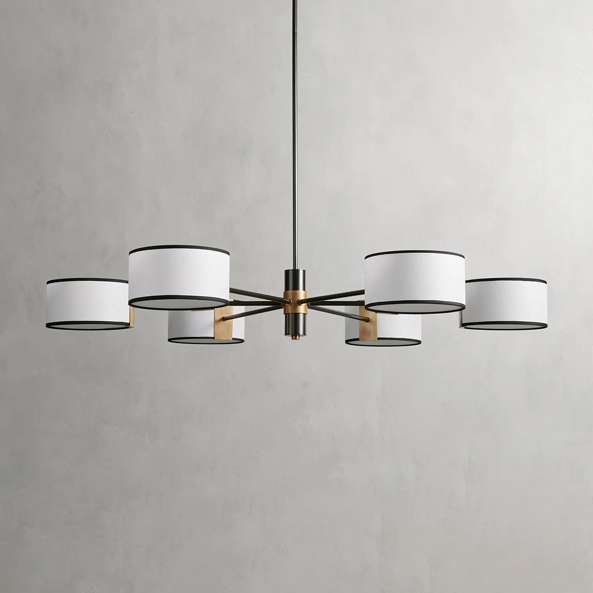 Daphnea Drum Shade Round Chandelier