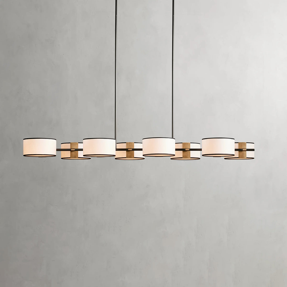 Daphnea Drum Shade Linear Chandelier