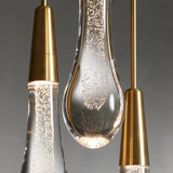 Rain Glass Soltaire Linear Chandelier