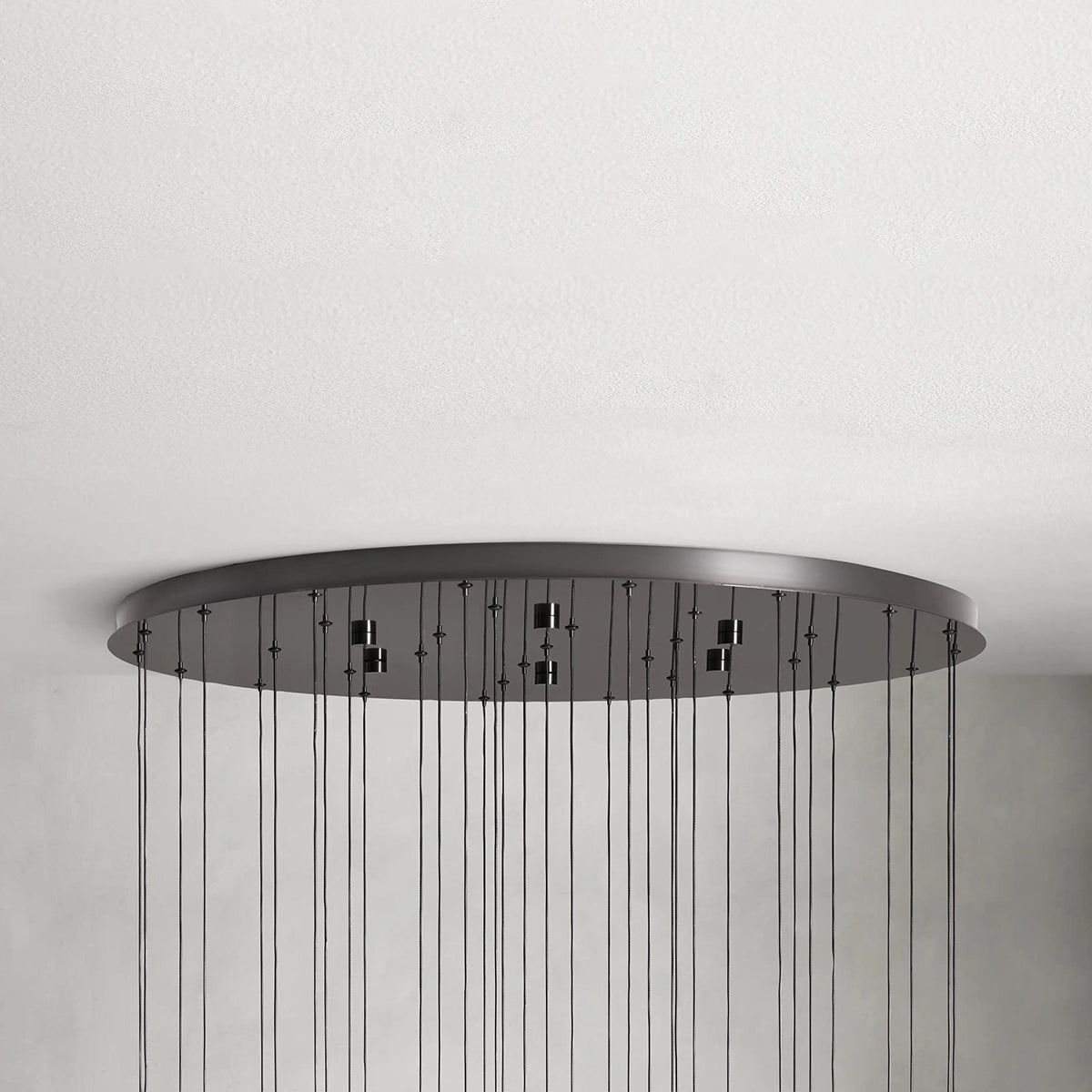 Rain Glass Soltaire Round Chandelier