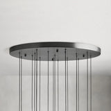 Rain Glass Soltaire Round Chandelier