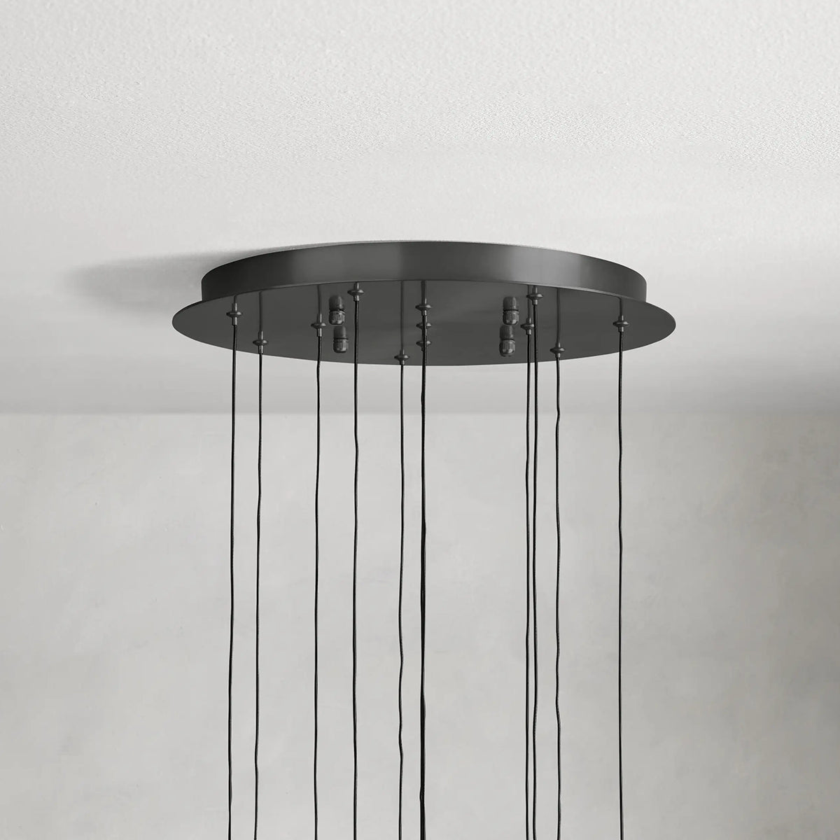 Rain Glass Soltaire Round Chandelier