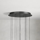 Rain Glass Soltaire Round Chandelier