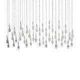 Rain Glass Soltaire Linear Chandelier