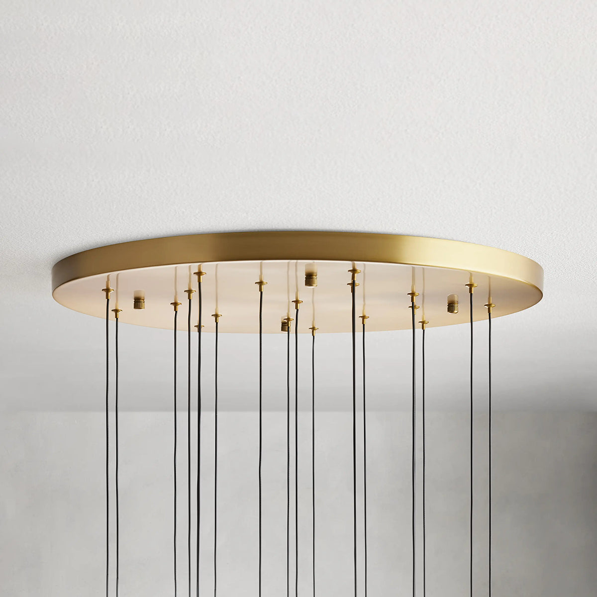 Rain Glass Soltaire Round Chandelier