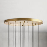 Rain Glass Soltaire Round Chandelier