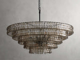 Art Glass Ghiaccio Round Chandelier 36" 48" 60"