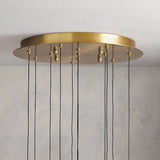 Rain Glass Soltaire Round Chandelier