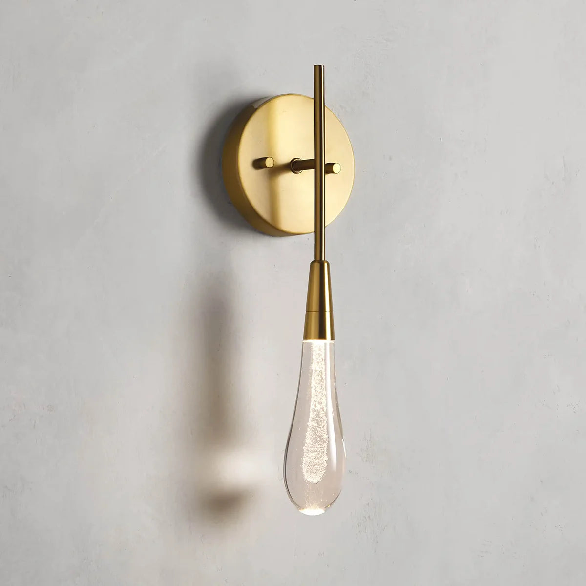 Rain Glass Soltaire Wall Sconce – Emma Lighting