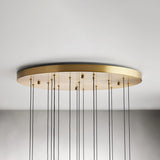 Rain Glass Soltaire Round Chandelier