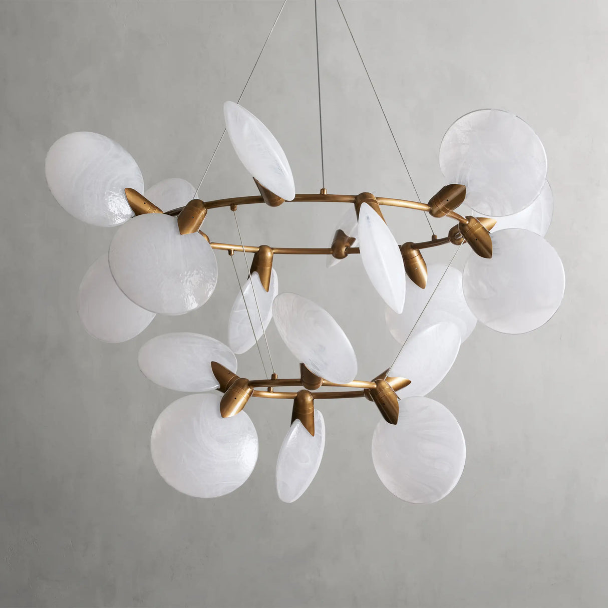 Lyla 2-Tiered Halo Chandelier