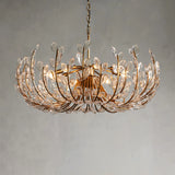 Adela Glass Petal 8 Light Chandelier