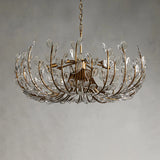 Adela Glass Petal 8 Light Chandelier