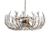 Adela Glass Petal 8 Light Chandelier