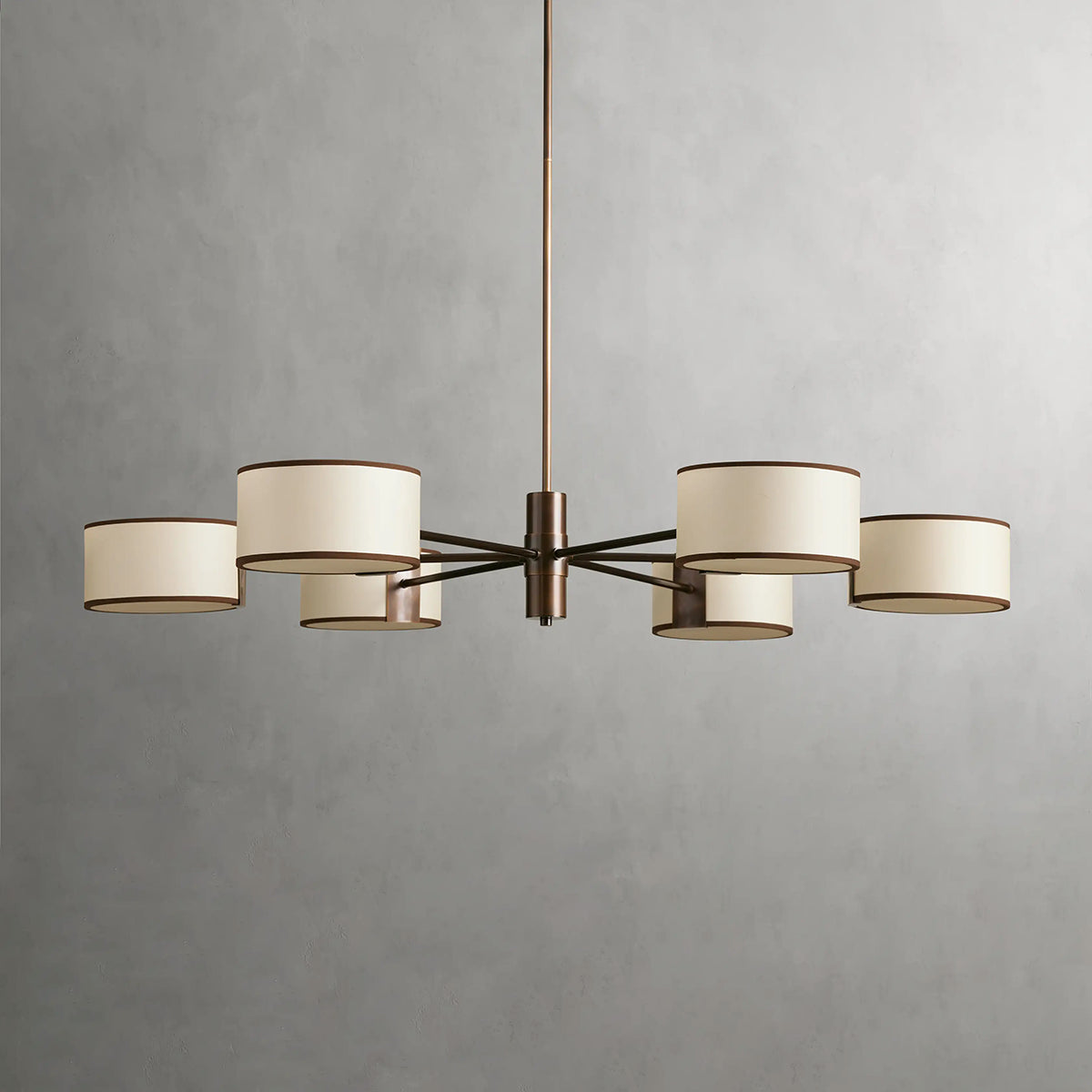 Daphnea Drum Shade Round Chandelier