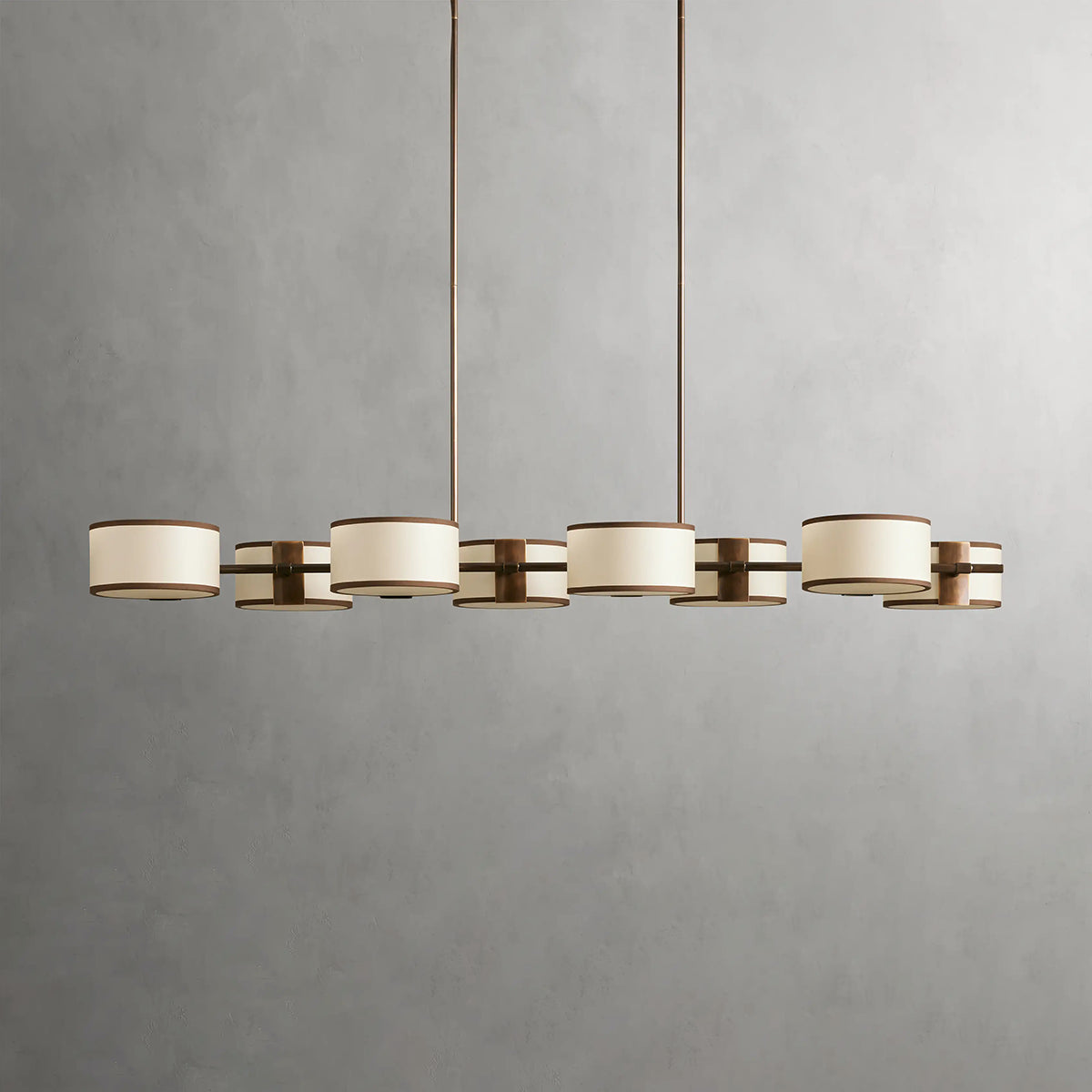 Daphnea Drum Shade Linear Chandelier