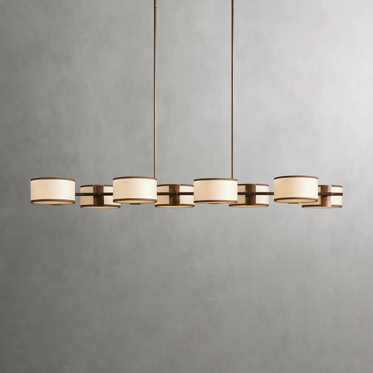 Daphnea Drum Shade Linear Chandelier