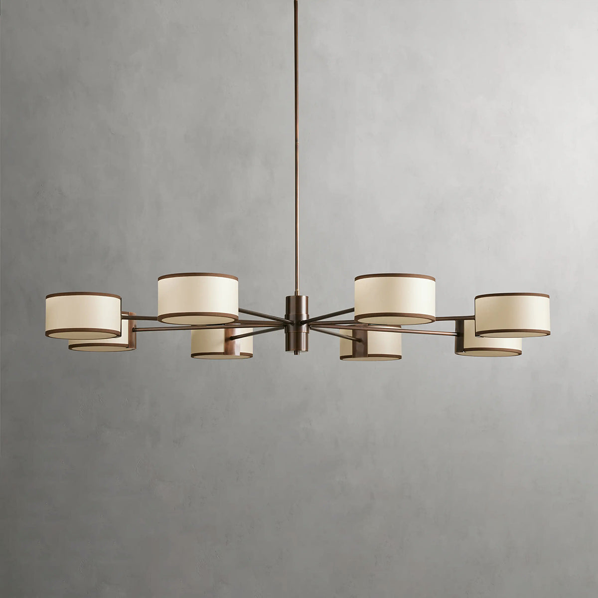 Daphnea Drum Shade Round Chandelier