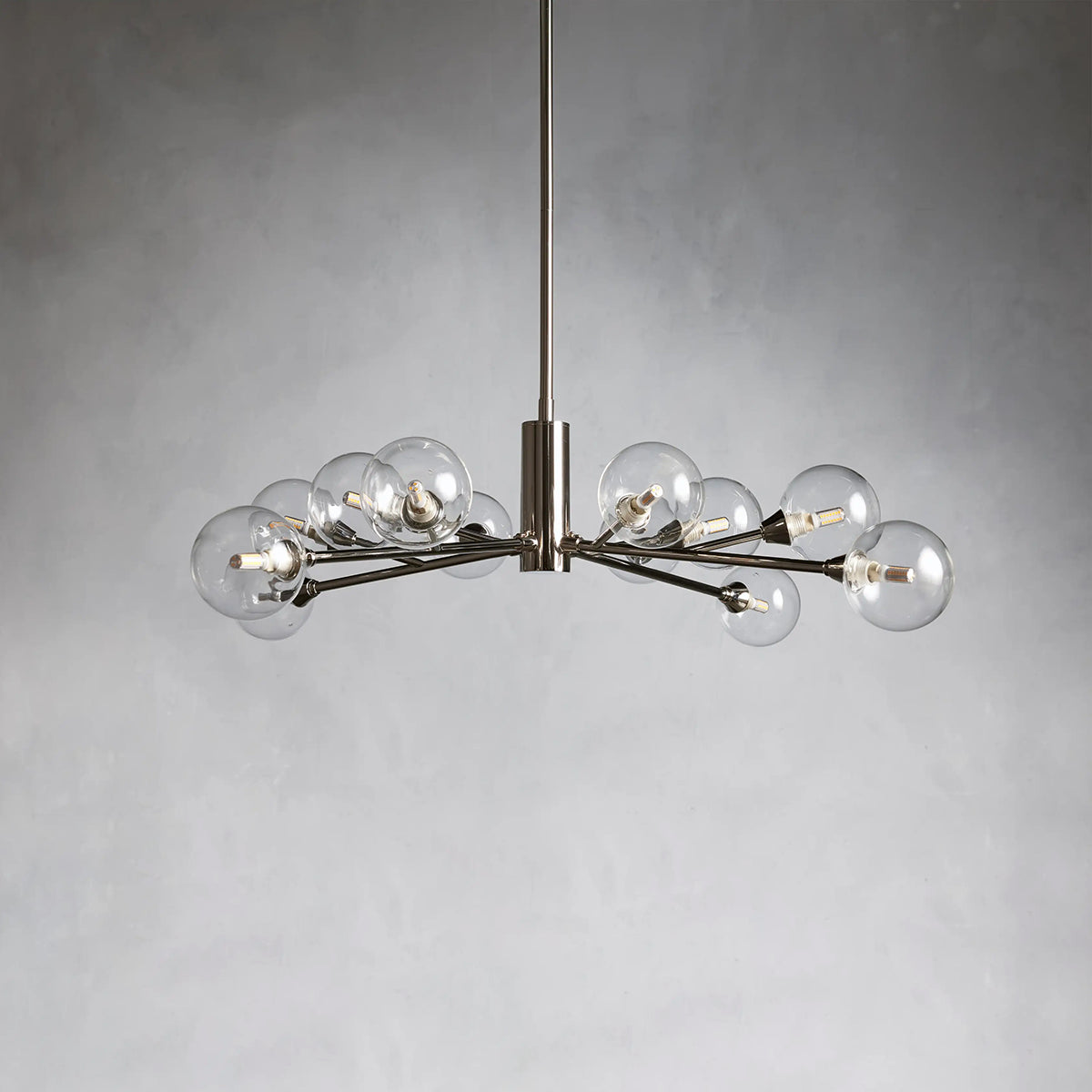 Moder Apollo Glass Ball Round Chandelier