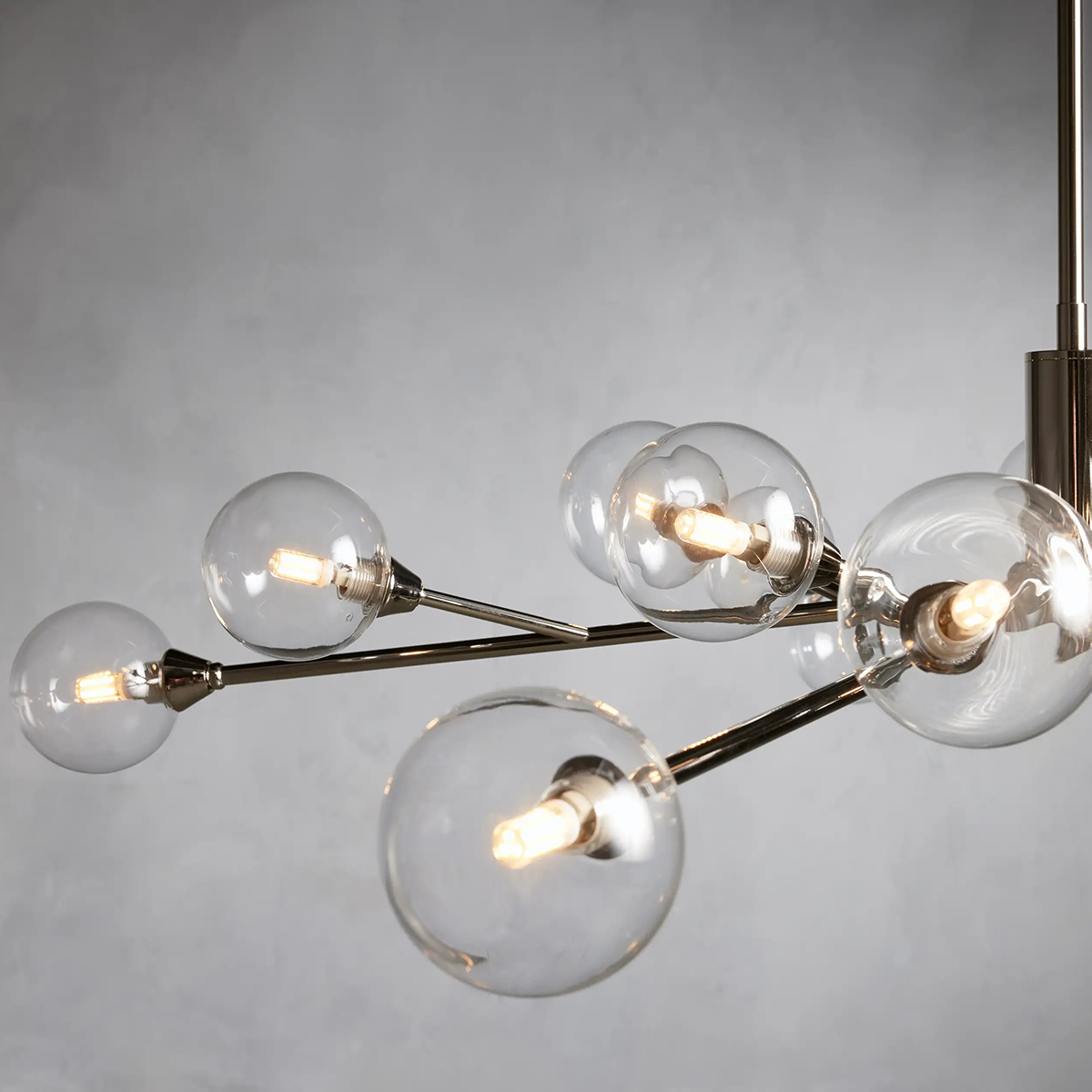 Moder Apollo Glass Ball Round Chandelier