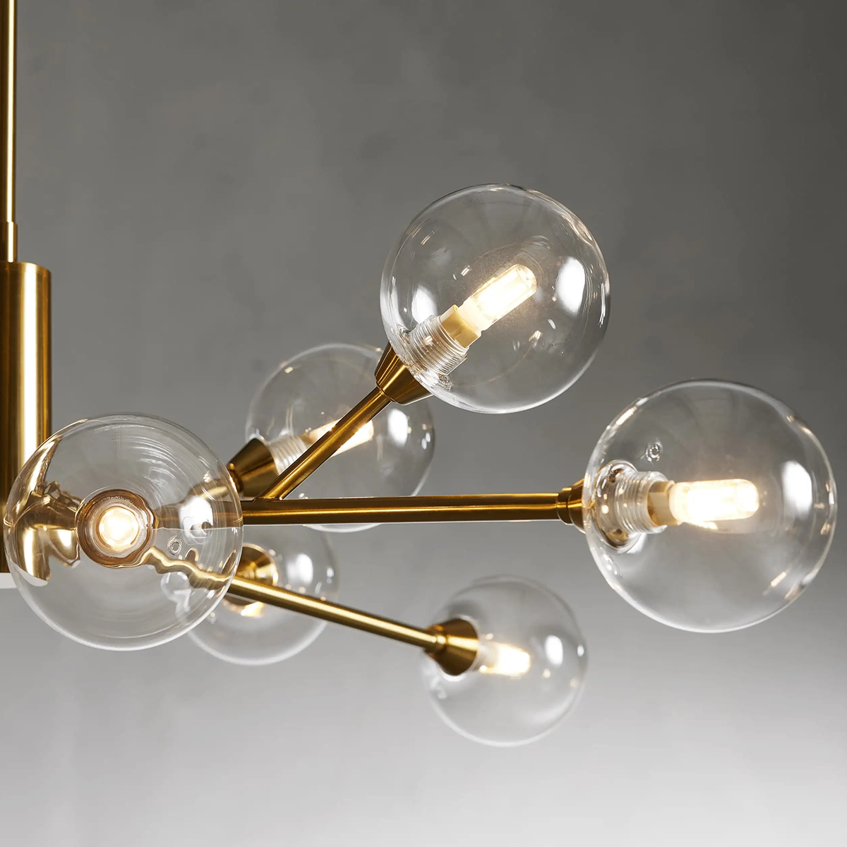 Moder Apollo Glass Ball Round Chandelier