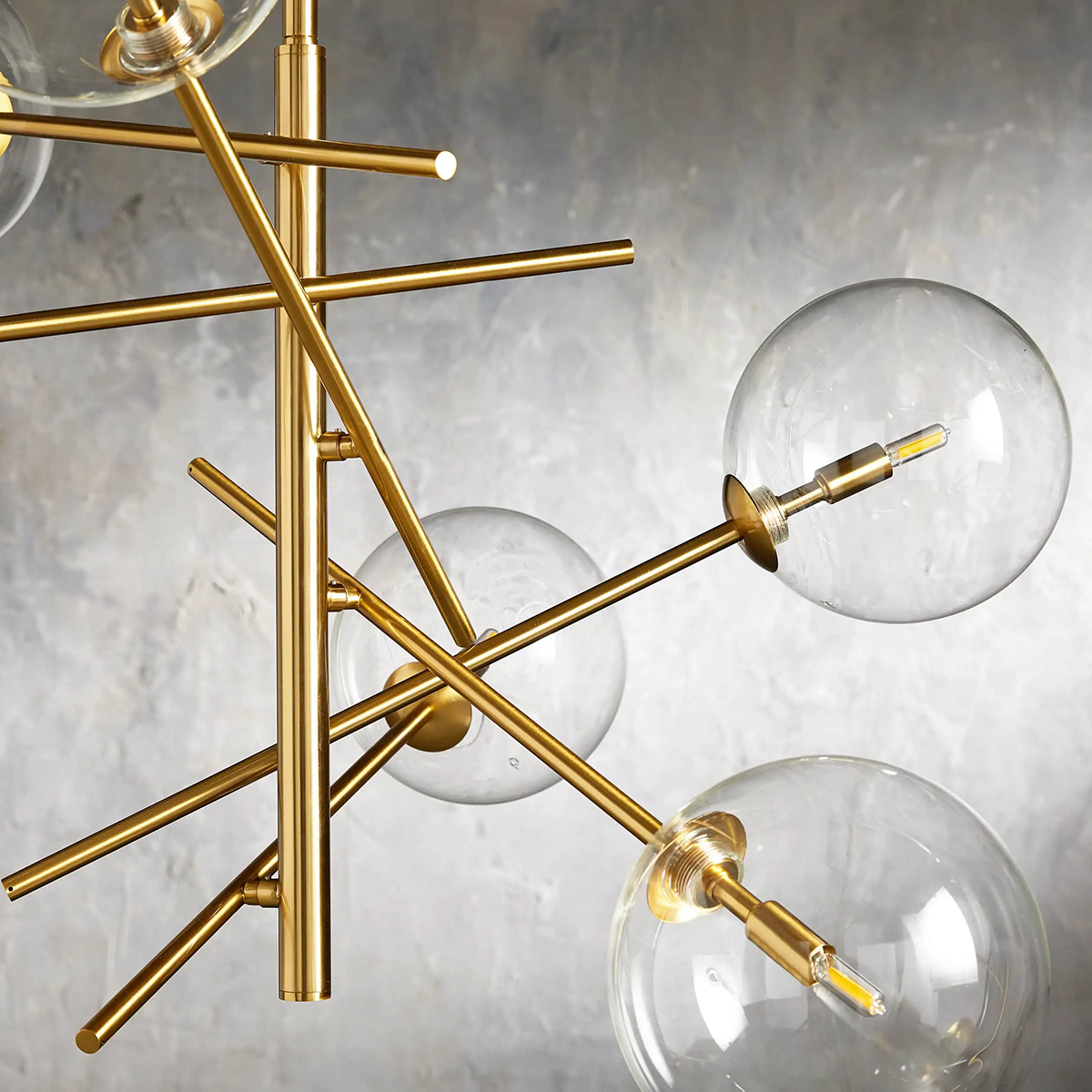 Moder Apollo Glass Ball Chandelier