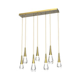 Rain LED Linear Chandelier