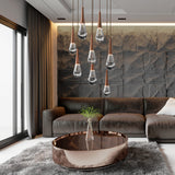 Rain LED Round Chandelier