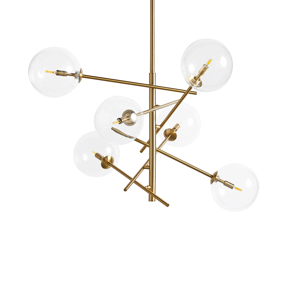 Moder Apollo Glass Ball Chandelier