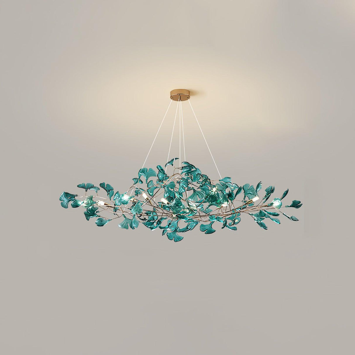 Acrylic Gingko Leaf Chandelier