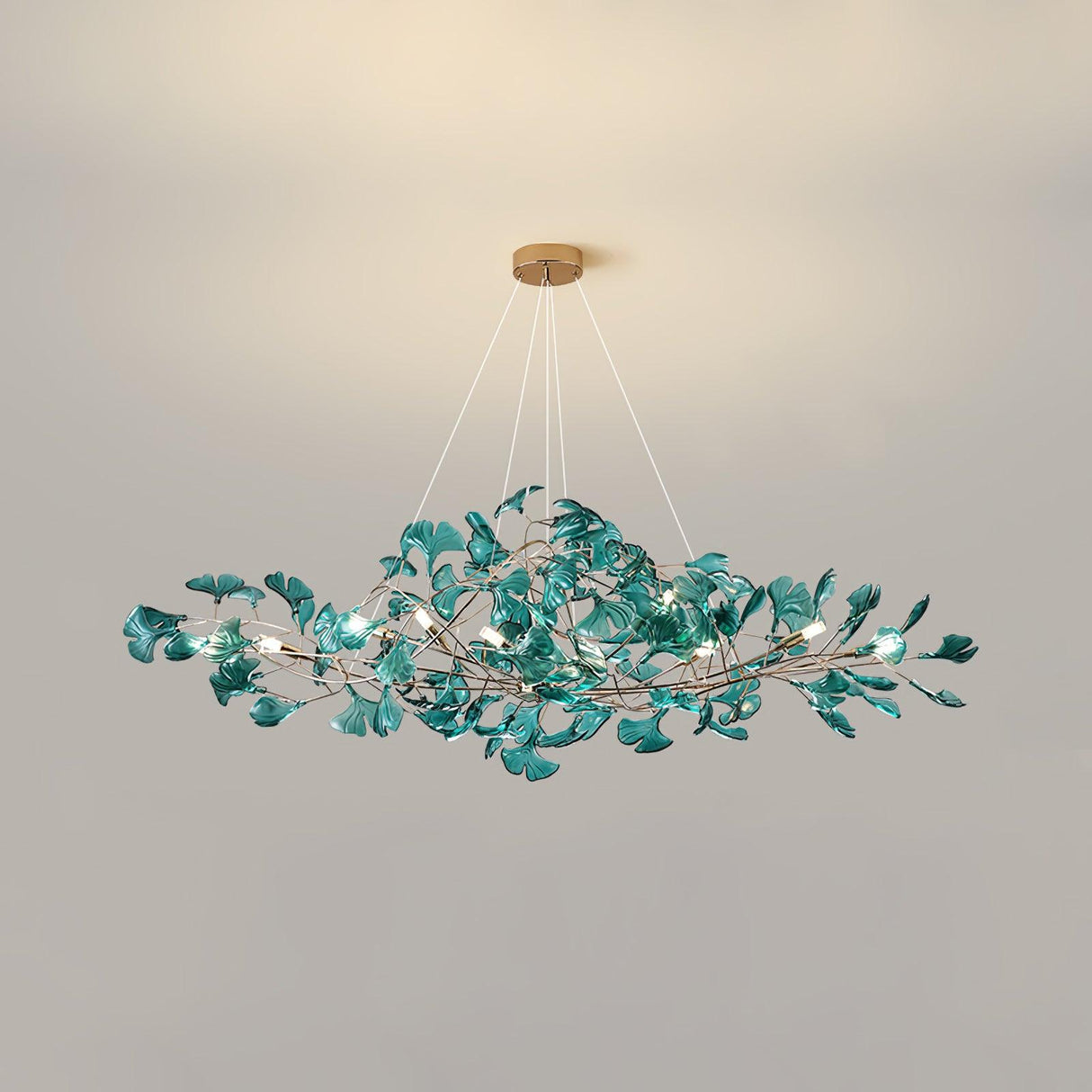 Acrylic Gingko Leaf Chandelier