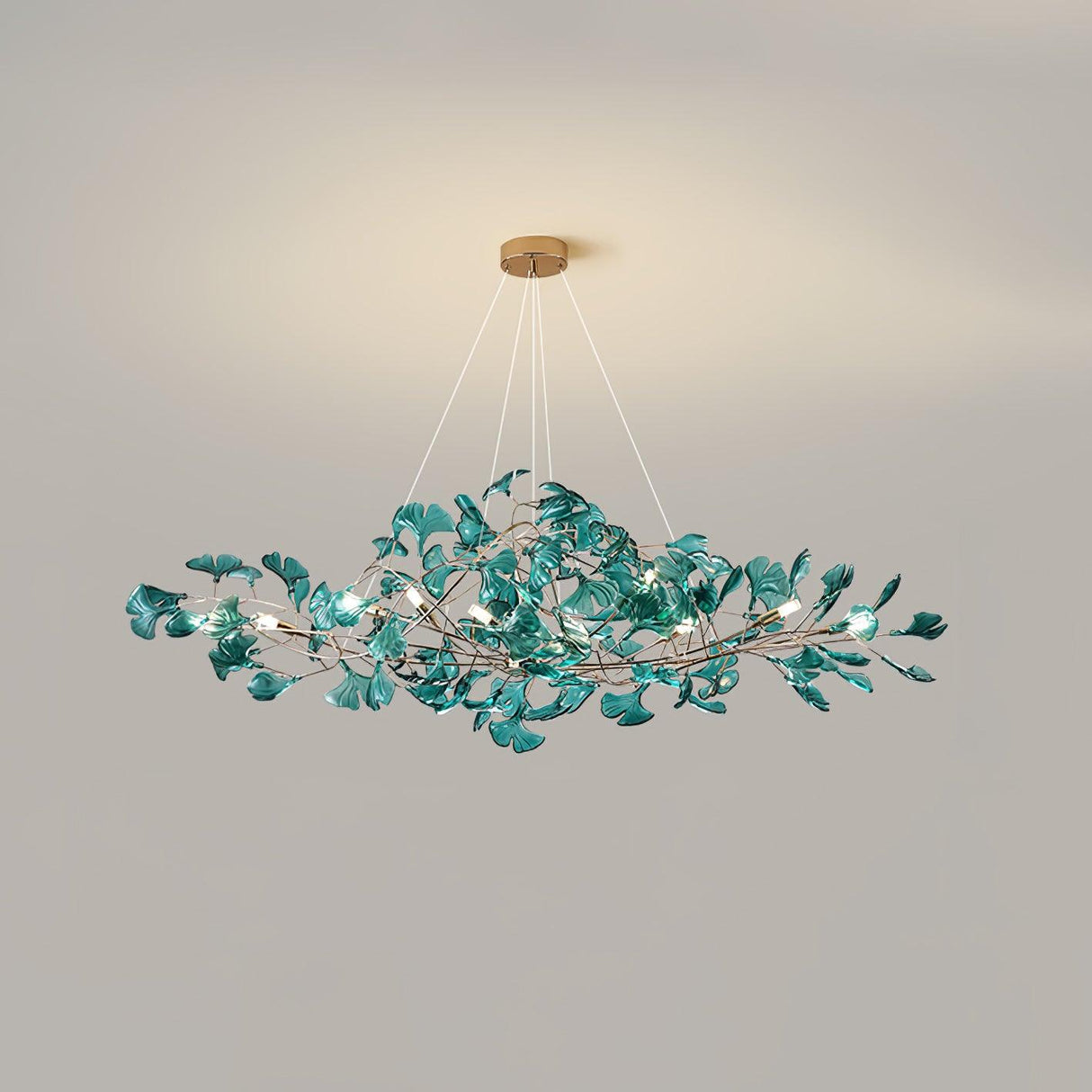 Acrylic Gingko Leaf Chandelier