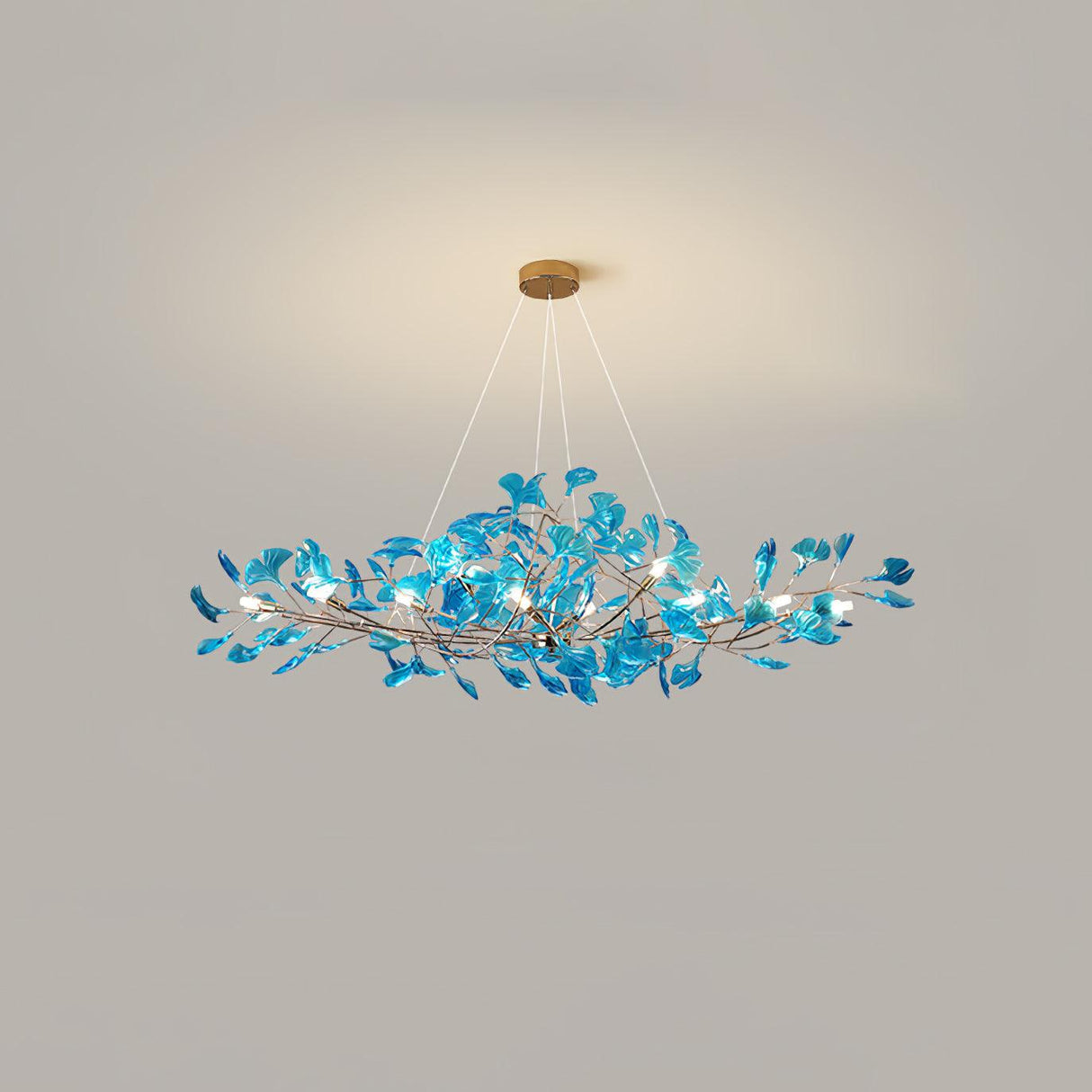 Acrylic Gingko Leaf Chandelier