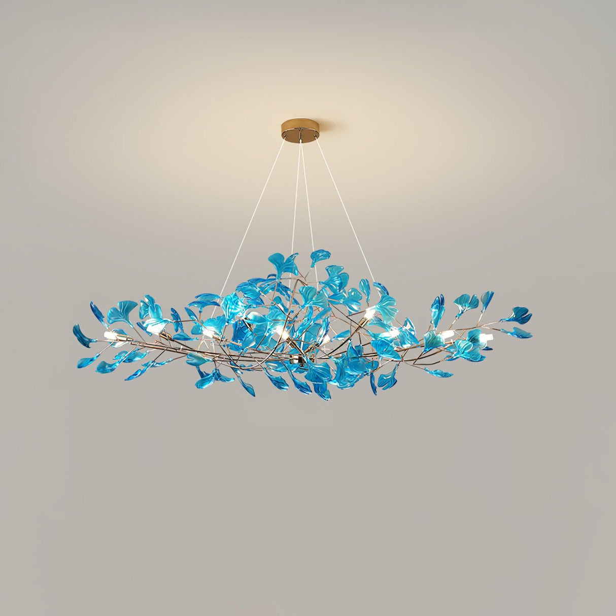 Acrylic Gingko Leaf Chandelier